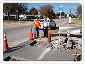 Concrete Work for Federal Stimulus Contract Project